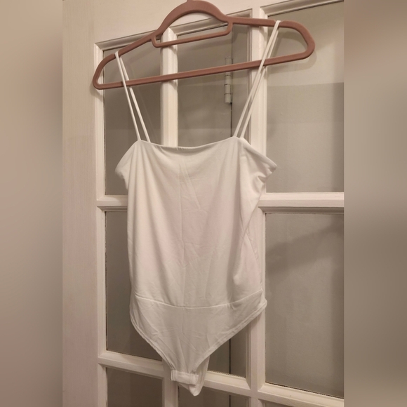 Dainty Hooligan White Spaghetti Strap Bodysuit - Picture 5 of 9